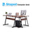 Office Desk Corner L Shaped Workstation Laptop Table with Keyboard Tray and CPU Stand,MFB Black/Brown 6090-7112BK