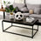Mcombo Unique Coffee Table Mid-Century Rectangular Coffee Table for Living Room Modern Accent Cocktail Table Sofa Table 43.3'' L x 17.9'' 6090-JAMINE-BRONZE