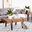Mcombo Mid-Century Rectangular Coffee Table for Living Room Modern Accent Table Sofa Table 42"x 24" x 17" 6090-KAPER-CT