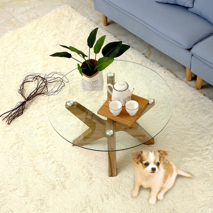 32 inch round clearance coffee table
