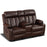 Mcombo Leather Power Loveseat Recliner, Electric Reclining Loveseat Sofa with Heat and Massage, Cup Holders, USB Charge Port for Living Room 6075/ 6095(with Console)