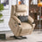 MCombo Lay Flat Lift Recliner with Power Headrest for Small Elderly People, Infinite Position Lift Chair, Massage and Heat, Fabric 7660