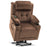 MCombo Lay Flat Lift Recliner with Power Headrest for Small Elderly People, Infinite Position Lift Chair, Massage and Heat, Fabric 7660