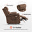 MCombo Lay Flat Lift Recliner with Power Headrest for Small Elderly People, Infinite Position Lift Chair, Massage and Heat, Fabric 7660
