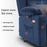 MCombo Lay Flat Lift Recliner with Power Headrest for Small Elderly People, Infinite Position Lift Chair, Massage and Heat, Fabric 7660