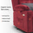 MCombo Lay Flat Lift Recliner with Power Headrest for Small Elderly People, Infinite Position Lift Chair, Massage and Heat, Fabric 7660