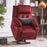 MCombo Lay Flat Lift Recliner with Power Headrest for Small Elderly People, Infinite Position Lift Chair, Massage and Heat, Fabric 7660