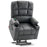 MCombo Dual Motor Large Power Lift Recliner Chair with Massage and Heat for Elderly Big and Tall People, Infinite Position, Extended Footrest, Faux Leather 7680