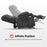 Mcombo Dual Motor Power Lift Recliner Chair  with Massage and Heat for Elderly People, Infinite Position, USB Ports, Cup Holders, Extended Footrest, Fabric 7890