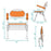 Mcombo Shower Chair Padded with Cutout for Elderly, No Assembly Needed, Lightweight Folding Shower Chair for Travel, Adjustable Height 6360-A96OR