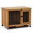 Mcombo Wooden Dog Crate Furniture End Table with Door, No Assembly Portable Foldable Pet Crate Dog Kennel Indoor with Removable Tray