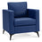 Mcombo Modern Accent Chair, Club Armchair with Metal Legs, Faux Leather Single Sofa Chairs for Living Room Bedroom Office LW654
