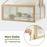MCombo Double Box Wooden Greenhouse Cold Frame Raised Plants Bed Protection 6057-0145