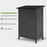 Mcombo Outdoor Wood Storage Cabinet, Small Size Garden Wooden Tool Shed with Double doors, Outside Tools Cabinet for Backyard (24.6”x 18.3”x38.2”) 6059-0985CR