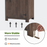 Mcombo Outdoor Wood Storage Cabinet, Small Size Garden Shed with Door and Shelves, Outside Tools Cabinet for Patio (30.3”x21.5”x56”) 0733
