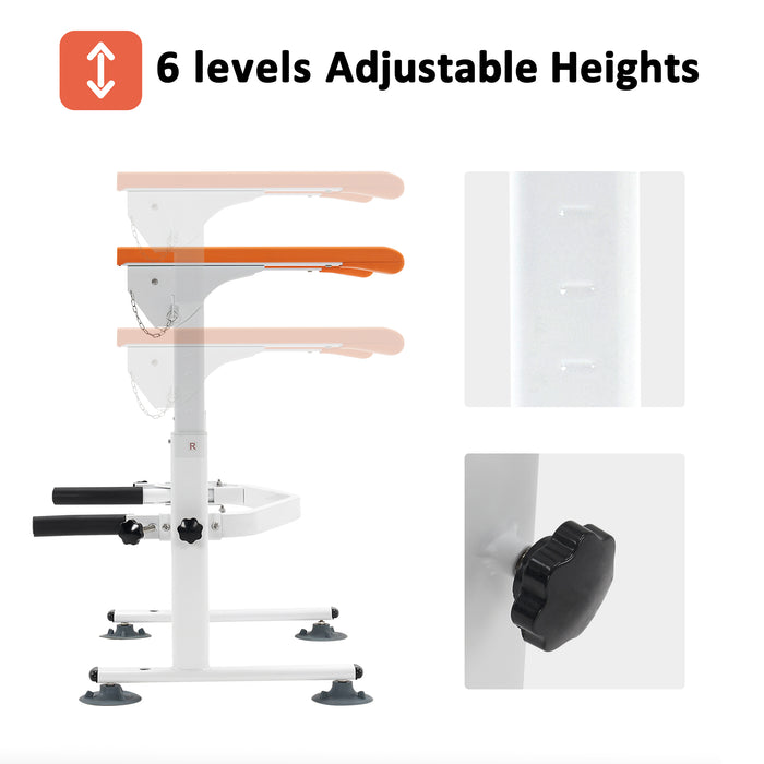 MCombo Toilet Frame Safety Rails Heavy Duty with Folding Arms, Adjustable Height Toilet Support with Handles for Elderly and Disabled, Fit Different Toilets