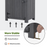 Mcombo Outdoor Wood Storage Cabinet, Small Size Garden Shed with Door and Shelves, Outside Tools Cabinet for Patio (30.3”x21.5”x56”) 0733