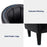Mcombo Accent Club Chair, Barrel Chair with Ottoman, Faux Leather Arm Chair for Living Room Bedroom, Small Space 4022
