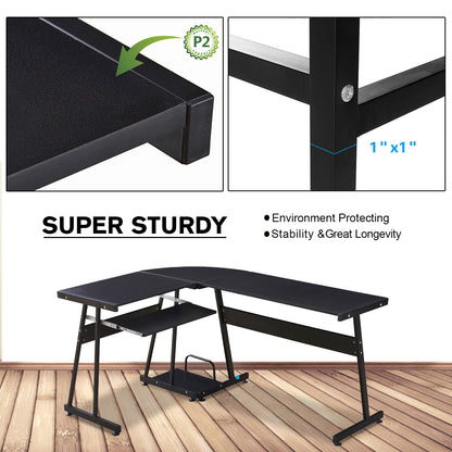 L Shaped Workstation Laptop Table, 7112