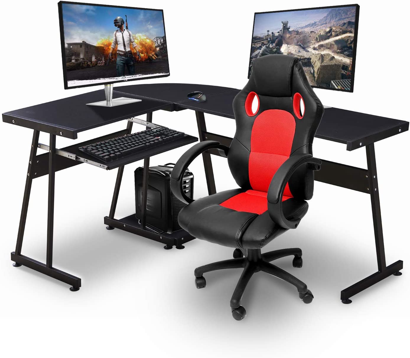 L Shaped Workstation Laptop Table, 7112