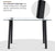Modern Glass Dining Table for 4/6 Rectangular Kitchen Table for Dining Room Living Room Mid Century Accent Table Coffee Table Leisure Office Desk Industrial Computer Desk,6090-5201