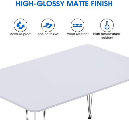 White Dining Table, Lilac-DT