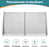 MCombo 40"×40", 40"×80" ,or 40"×120" Window Awning Outdoor Polycarbonate Front Door Patio Cover Garden Canopy 6055-4040/4080/4012