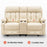 Mcombo Leather Power Loveseat Recliner, Electric Reclining Loveseat Sofa with Heat and Massage, Cup Holders, USB Charge Port for Living Room 6075/ 6095(with Console)