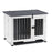 Mcombo Wooden Dog Crate Furniture End Table with Door, No Assembly Portable Foldable Pet Crate Dog Kennel Indoor with Removable Tray