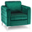 Mcombo Velvet Accent Club Chair, Upholstered Tufted Button Single Sofa Chair, with Silver Metal Legs, Modern Armchair for Living Room Bedroom 4066