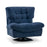 Mcombo Modern Swivel Accent Chairs, Button-Tufted Slipper Chair, Chenille Upholstered Wingback Leisure Sofa Chair for Living Room Bedroom LW753