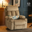 Mcombo Large Power Lift Recliner Chair with Extended Footrest for Big and Tall Elderly People, USB Ports, Fabric 7426