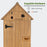 Mcombo 70” Wooden Garden Shed Wooden Lockers with Fir Wood, Fashionable Design with Double Doors Cabinet 6056-0770