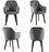 Mcombo Mid Century Velvet Dining Chairs for Dining Room Modern Tufted Accent Chair for Living Room Kitchen Bedroom Set of 2 6160-5986