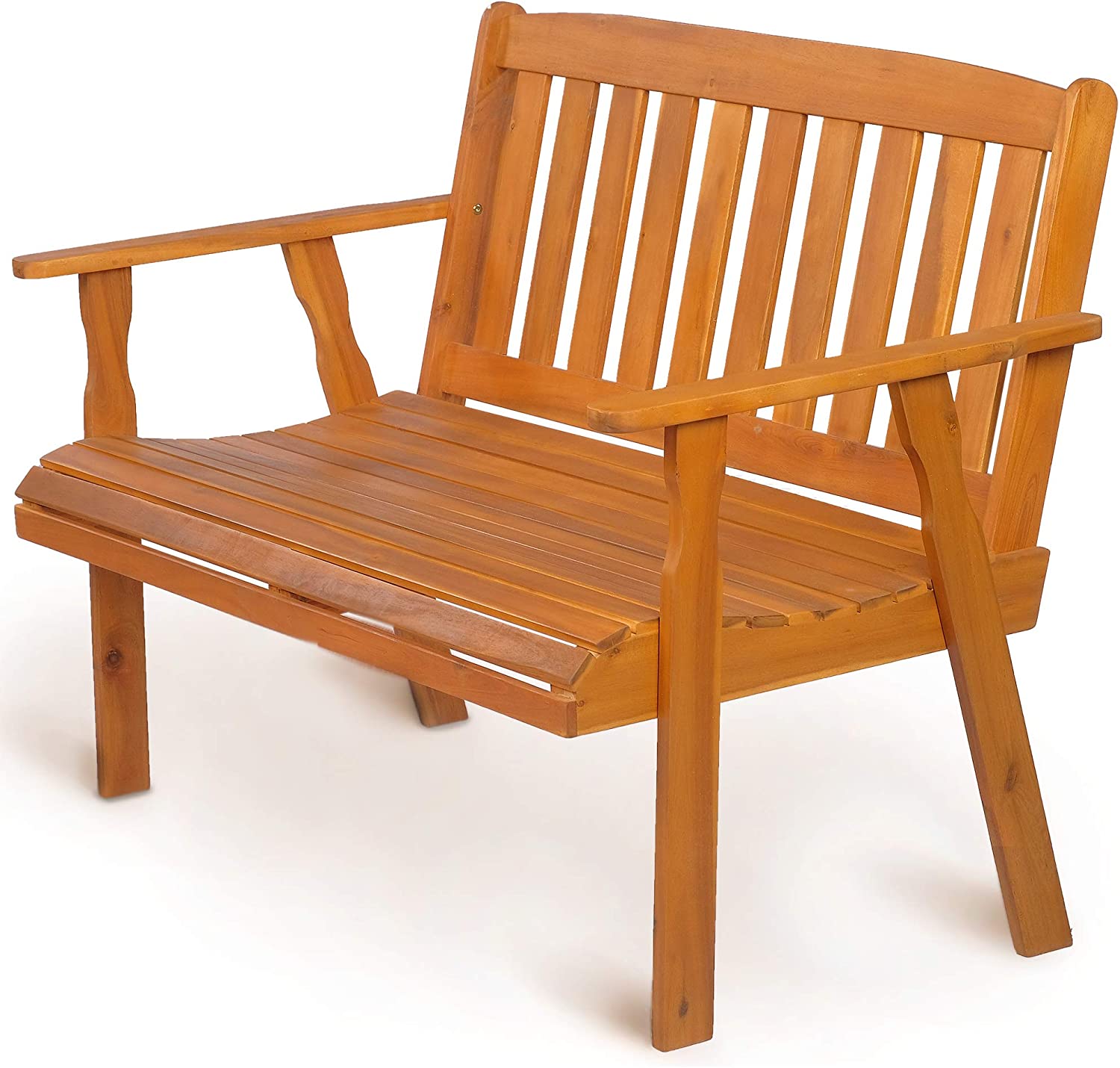 Patio Wood Garden Bench 2-Seat, BC01