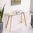 Narrow Glass Desk Modern Glass Console Table Glass Writing Desk Small Dining Table Small Computer Desk Entryway Table Narrow Desk Small Desks Glass Top Desk for Small Spaces Wooden Leg(16x43),6090-TAM-WT