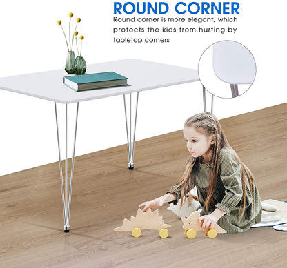 White Dining Table, Lilac-DT