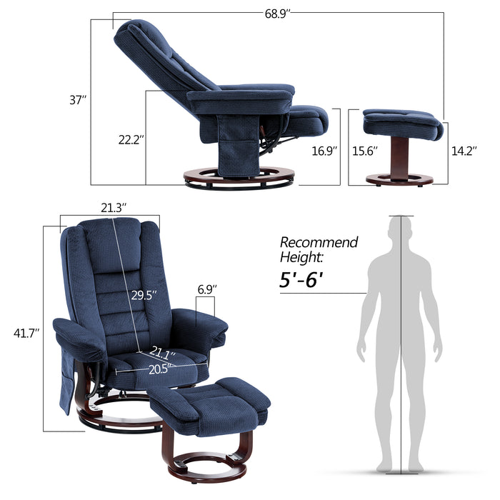 Massage chair and 2025 footstool