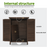 Mcombo Outdoor Wood Storage Cabinet, Small Size Garden Wooden Tool Shed with Double doors, Outside Tools Cabinet for Backyard (24.6”x 18.3”x38.2”) 6059-0985CR