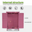 Mcombo Outdoor Wood Storage Cabinet, Small Size Garden Wooden Tool Shed with Double doors, Outside Tools Cabinet for Backyard (24.6”x 18.3”x38.2”) 6059-0985CR