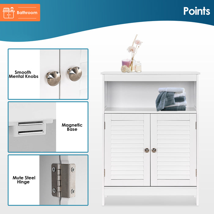 Bathroom Floor Cabinets Freestanding Storage Cabinet 6700-BT04W