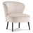 Mcombo Modern Accent Chair, Velvet Tufted Wingback Club Chairs, Leisure Upholstered Side Chair with Wood Legs, Comfy Shell Chair Vanity Chair for Living Room Bedroom Reception 4720