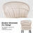 Mcombo Modern Accent Chair, Velvet Tufted Wingback Club Chairs, Leisure Upholstered Side Chair with Wood Legs, Comfy Shell Chair Vanity Chair for Living Room Bedroom Reception 4720