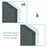 MCombo Window Awnings, Polycarbonate Awnings for Doors, Outdoor Patio Canopy Cover AW404/AW408