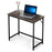 Small Computer Desk, Modern Writing Desk for Living Room, Home Office Workstation, 31inch Laptop PC Table for Small Space, Study Desk with Black Metal Frame 6090-SINGLE-BR31 6090-SINGLE-YBR31