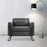 MCombo Modern Armchair, Upholstered Single Sofa Chair, Accent Club Chairs for Living Room Bedroom HQ506