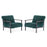 MCombo Modern Accent Chairs Set, Chenille Upholstered Armchair, Ergonomics Lounge Chair for Living Room HQ417