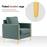 MCombo Accent Club Chair, Leathaire Fabric Upholstered Single Sofa Chairs, Modern Armchair for Living Room Office HQ614