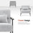 MCombo Modern Accent Chairs Set, Chenille Upholstered Armchair, Ergonomics Lounge Chair for Living Room HQ417