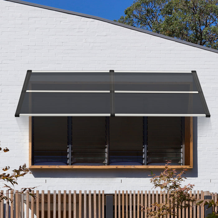 MCombo Window Awnings, Polycarbonate Awnings for Doors, Outdoor Patio Canopy Cover AW404/AW408